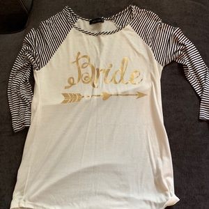 “Bride” shirt